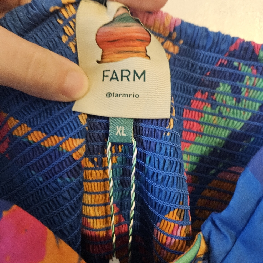 FARM RIO PAINTED JUNGLE MIDI DRESS - Picture 3 of 7
